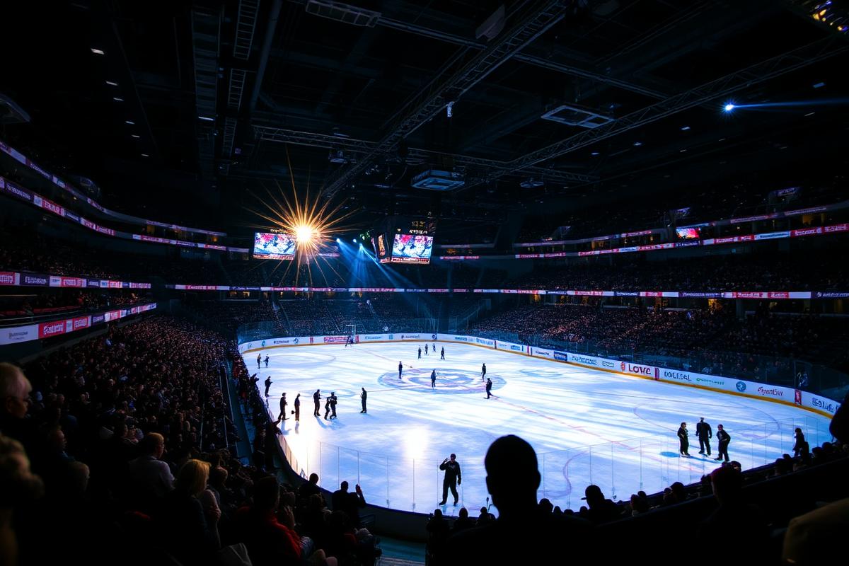 Lo spettacolo visto dal pubblico in arena
